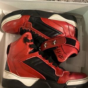 Givenchy sneakers size 45 black red and white 100% authentic